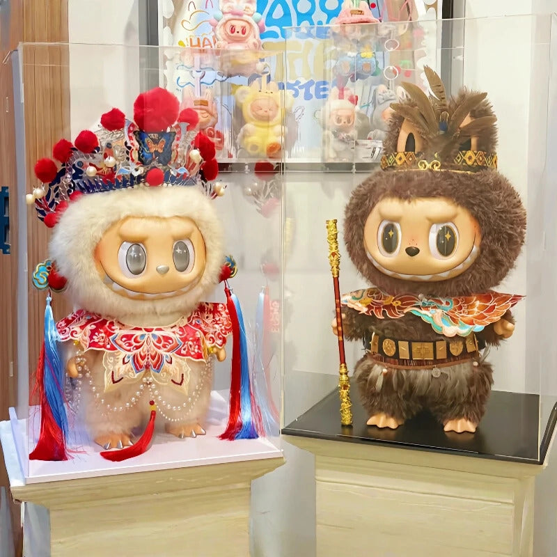 For 58cm Labubu Clothes Zimomo Big Leader Big Angel, Baby Clothes Chinese Style Opera Wild Man Dress Up Personality Gift
