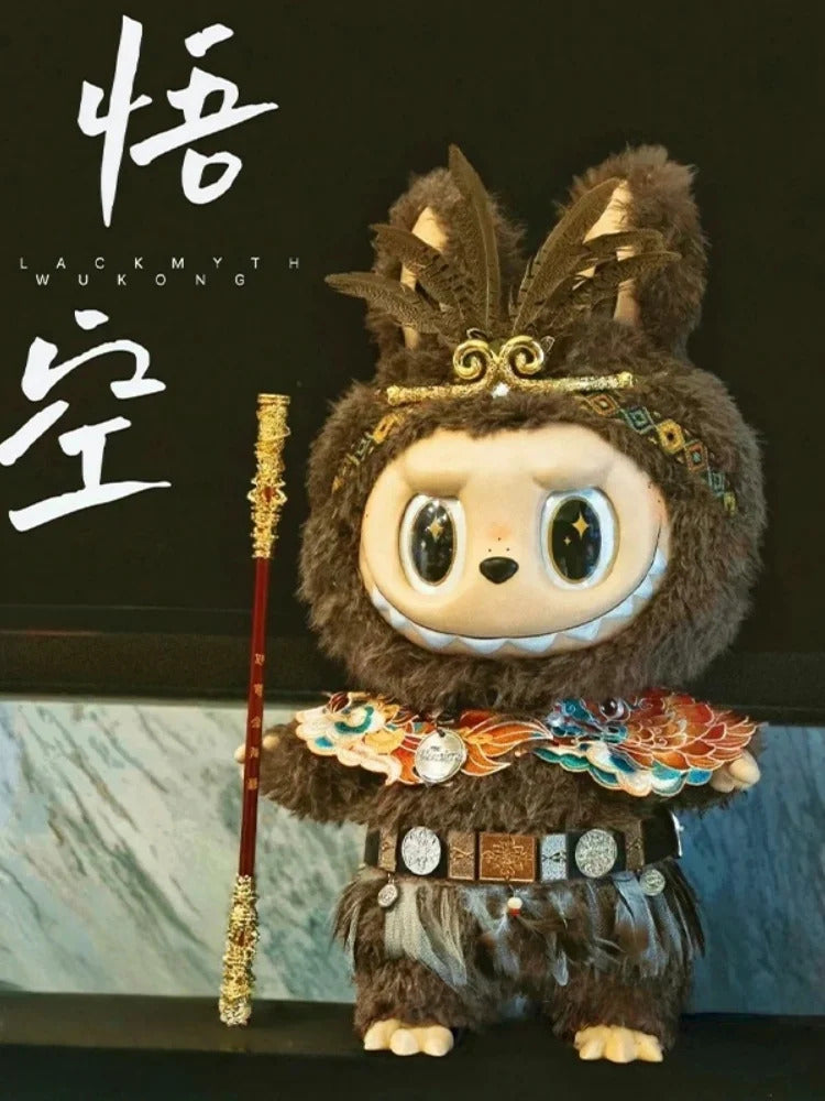 For 58cm Labubu Clothes Zimomo Big Leader Big Angel, Baby Clothes Chinese Style Opera Wild Man Dress Up Personality Gift