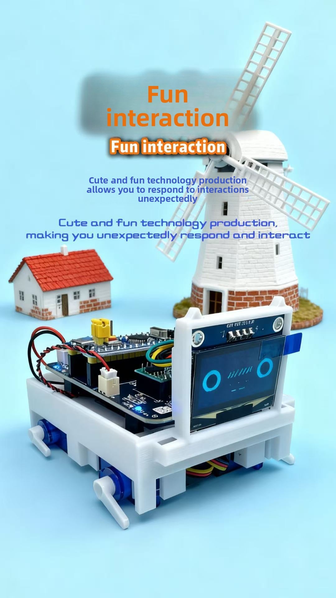 Hakimi Manbo Robot Dog DIY Intelligent Voice Command Mechanical Dog Desktop Pet Electronic Dog In Stock