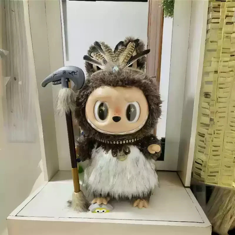 For 58cm Labubu Clothes Zimomo Big Leader Big Angel, Baby Clothes Chinese Style Opera Wild Man Dress Up Personality Gift