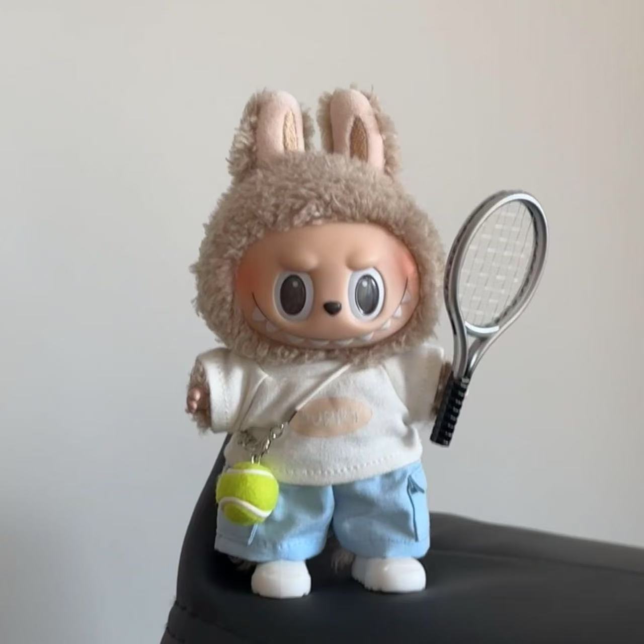 Tennis Prince Style Loose Fit Cotton T Shirt for 17cm Labubu Dolls Outfit Cute Macaron Color Tops for Labubu 1st 2nd 3rd Generation Figure