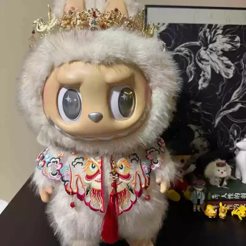 For 58cm Labubu Clothes Zimomo Big Leader Big Angel, Baby Clothes Chinese Style Opera Wild Man Dress Up Personality Gift