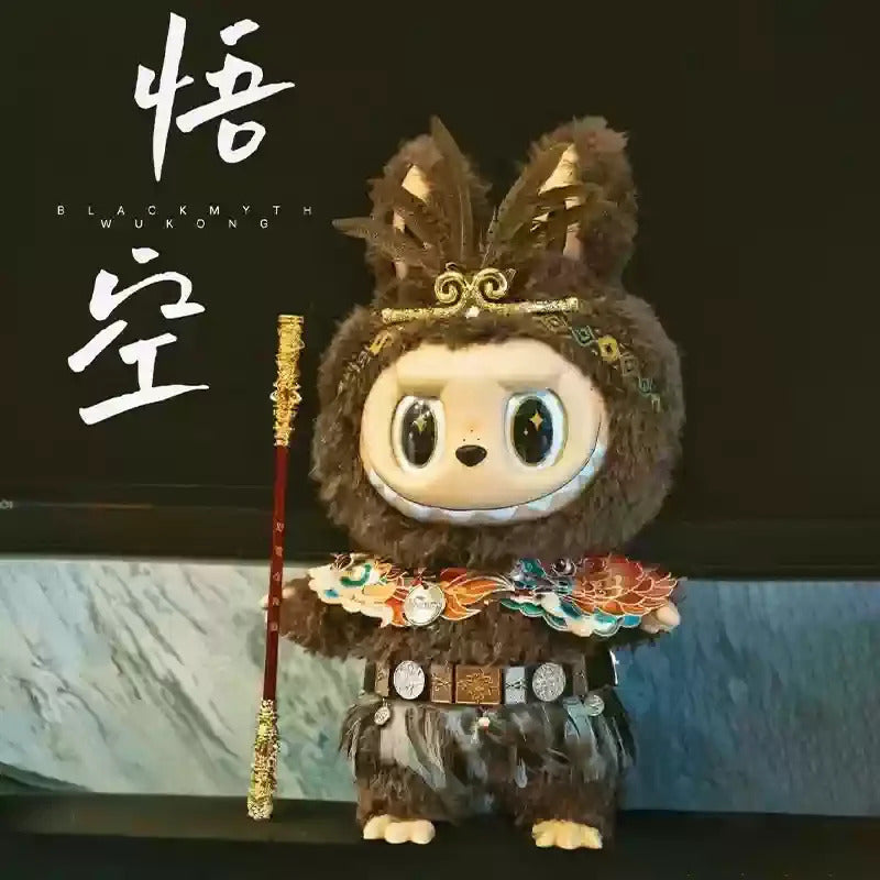 For 58cm Labubu Clothes Zimomo Big Leader Big Angel, Baby Clothes Chinese Style Opera Wild Man Dress Up Personality Gift