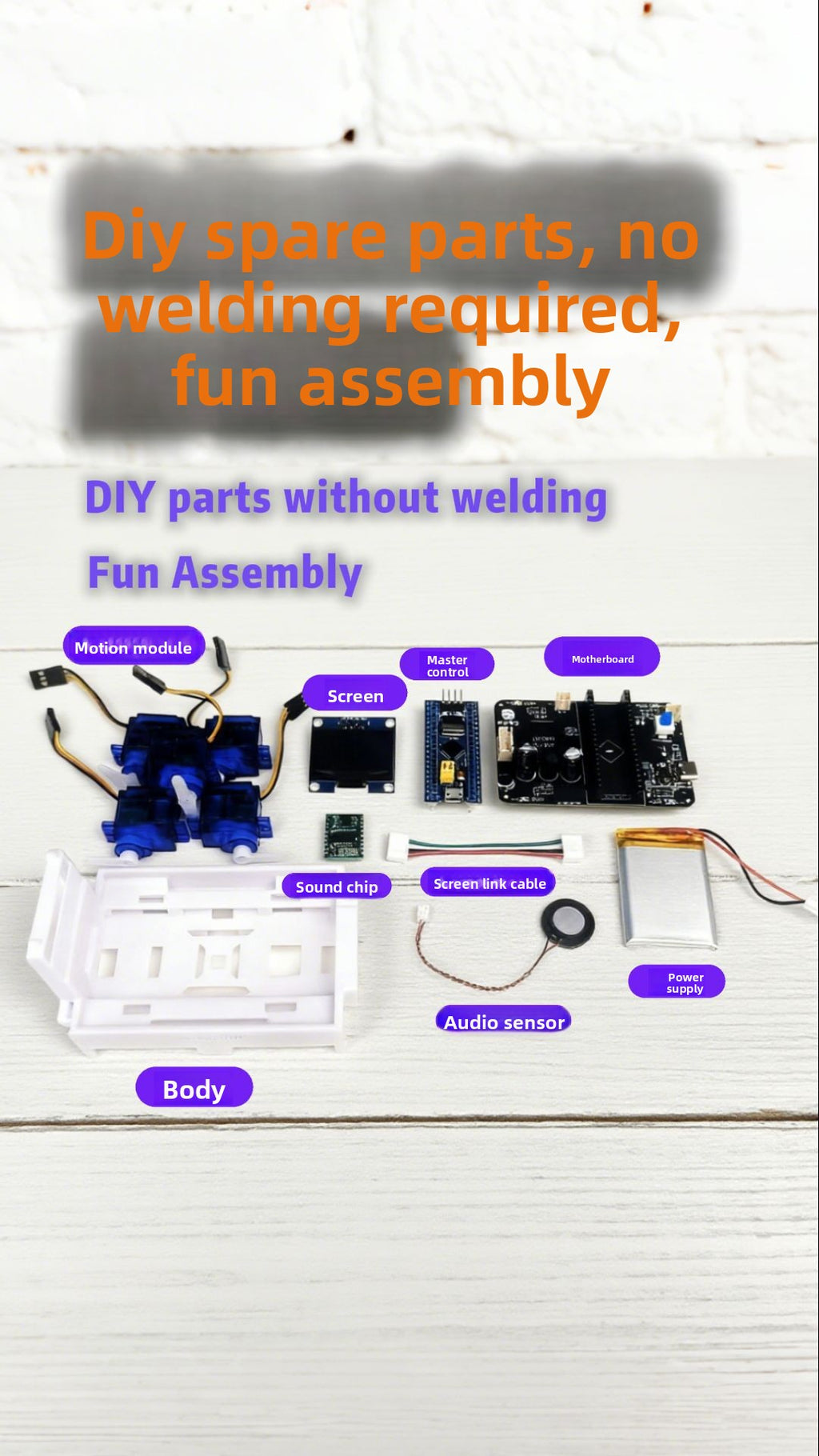 Hakimi Manbo Robot Dog DIY Intelligent Voice Command Mechanical Dog Desktop Pet Electronic Dog In Stock