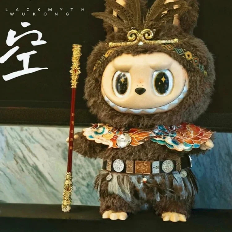 For 58cm Labubu Clothes Zimomo Big Leader Big Angel, Baby Clothes Chinese Style Opera Wild Man Dress Up Personality Gift