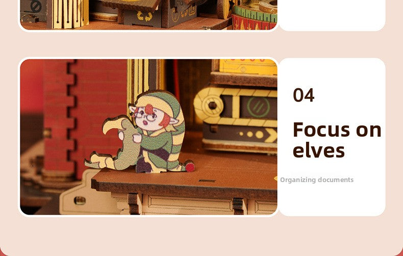 Christmas DIY Wooden 3D Puzzle Building Blocks – Creative Assembly Model Kit for Kids, Girls’ Gift Toy