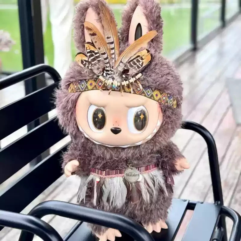 For 58cm Labubu Clothes Zimomo Big Leader Big Angel, Baby Clothes Chinese Style Opera Wild Man Dress Up Personality Gift