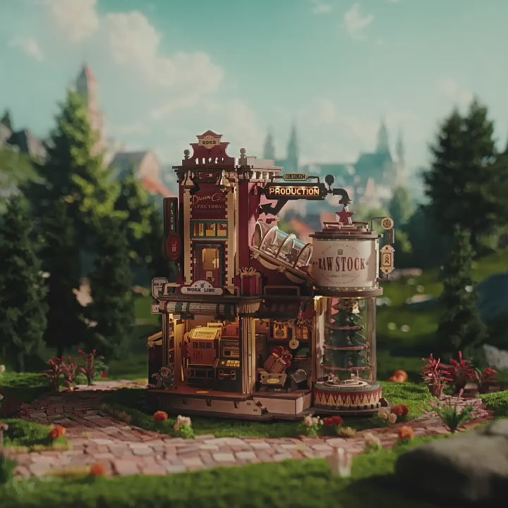 Christmas DIY Wooden 3D Puzzle Building Blocks – Creative Assembly Model Kit for Kids, Girls’ Gift Toy